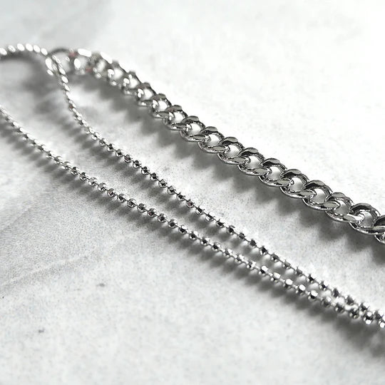 月影雙鍊手鍊（925純銀製）