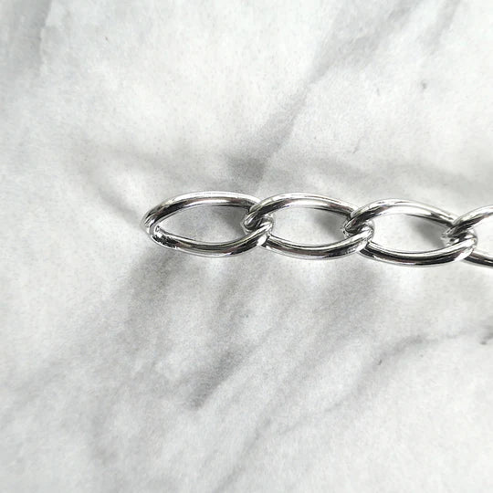 輕量極簡純銀鍊式手鍊（925 純銀）