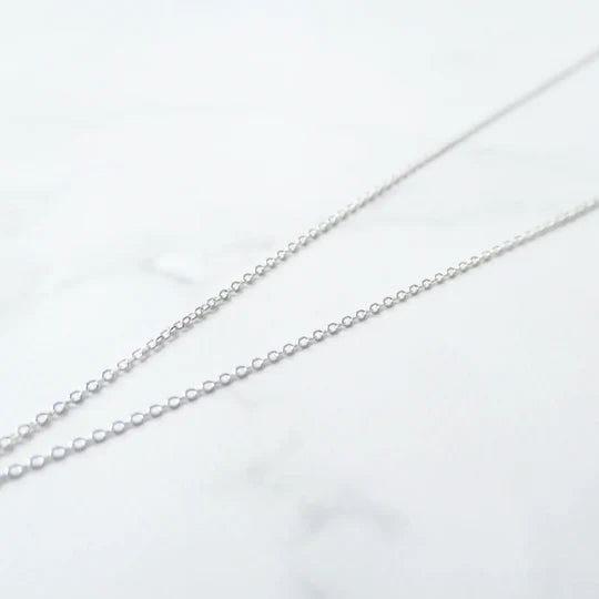 天然蛋白石項鍊，虹彩遊色效果，925 純銀鍍鉑金設計，簡約細鍊項鍊