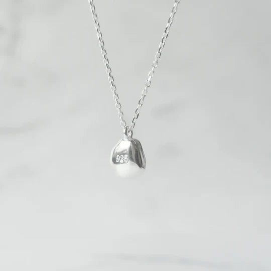 珍珠吊墜項鍊（925純銀、珍珠）