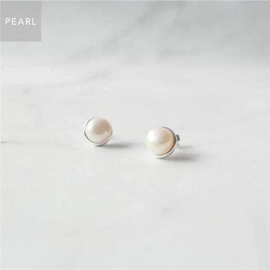 珍珠耳針（925 純銀）