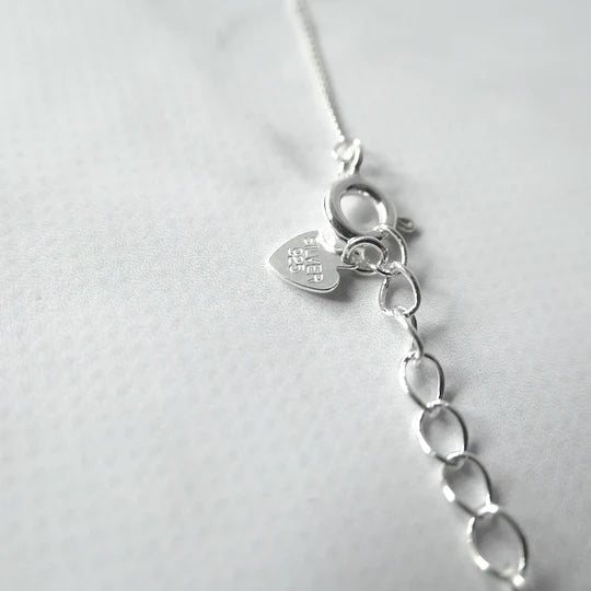 鯨尾純銀吊墜項鍊，海洋意象設計，925 純銀材質，簡約守護系項鍊